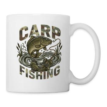 Karpfenfischen Tarnung Passion - Tasse - Weiß - Rechts