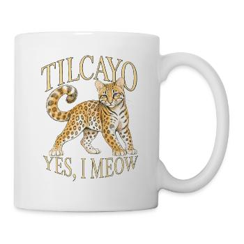 Tilcayo Leoparden Yes I Meow - Tasse - Weiß - Rechts