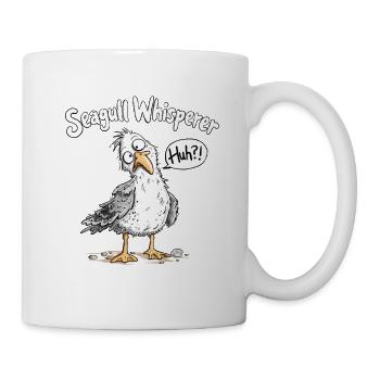 Seagull Whisperer I Lustige Möwe Maritim Spruch - Tasse - Weiß - Rechts