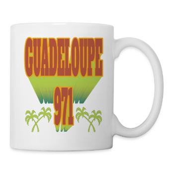 Guadeloupe 971 Kokospalme - Tasse - Weiß - Rechts