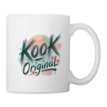 Kook Original Surf Aquarell Sonnenuntergangspalmen - Tasse - Weiß - Rechts