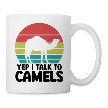 Kamel Humor Spruch - Tasse - Weiß - Rechts