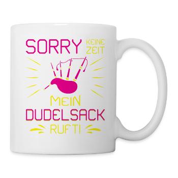 Dudelsackspieler Dudelsack Männer Geschenk - Tasse - Weiß - Rechts