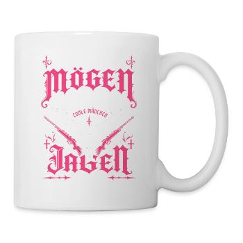 Coole Mädchen jagen selber - Tasse - Weiß - Rechts