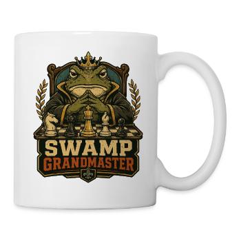  Frosch Schachspieler Schachspiel Schachbrett - Tasse - Weiß - Rechts