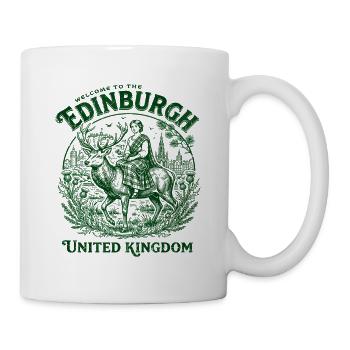 The Welcome To Edinburgh United Kingdom - Tasse - Weiß - Rechts