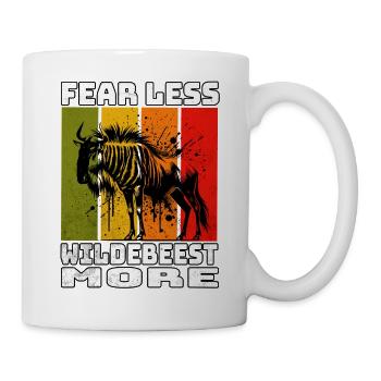 Wildebeest Gnu - Tasse - Weiß - Rechts