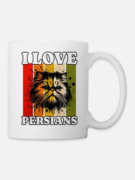 I Love Persian Cat - Tasse - Weiß