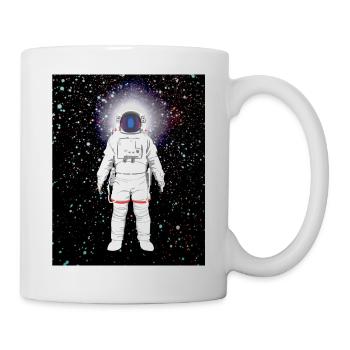 Astronaut im Farbspektrum - Tasse - Weiß - Rechts