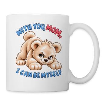 Cheeky Bear – Ich kann ich selbst sein - Tasse - Weiß - Rechts