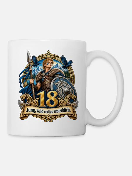 18. Geburtstag - Tasse - Weiß