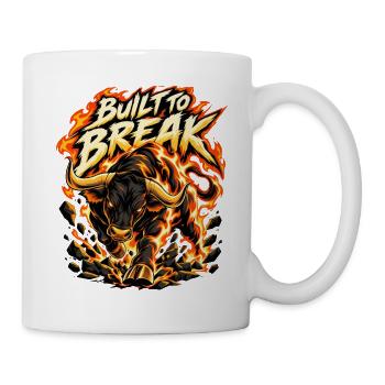 Feuerbulle: BuiltBreak - Tasse - Weiß - Rechts