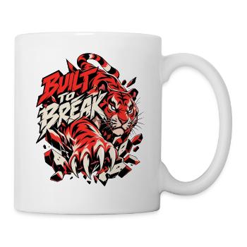 Tigerkraft Bricht Barrieren - Tasse - Weiß - Rechts