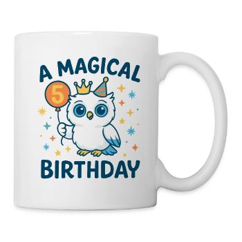 5 Kindergeburtstag A Magical Birthday 5 - Tasse - Weiß - Rechts