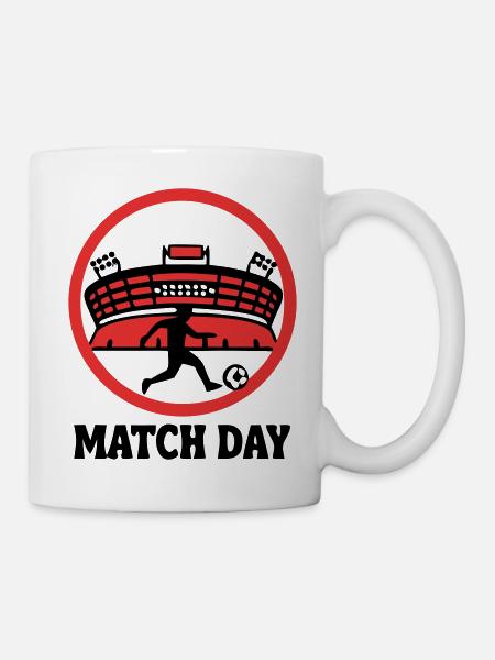 Match Day Stadion Logo - Tasse - Weiß