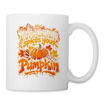 Kürbiswürze Pumpkin-Style - Tasse - Weiß - Rechts