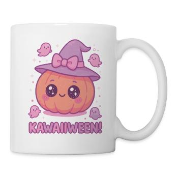Kawaiiween Kürbishexe - Tasse - Weiß - Rechts