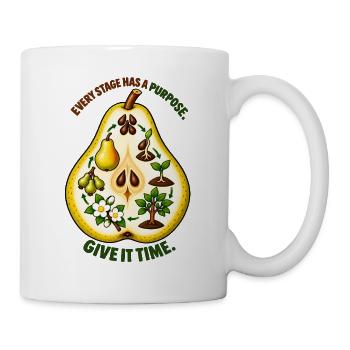 Birne – Die Kunst des Anbaus - Tasse - Weiß - Rechts