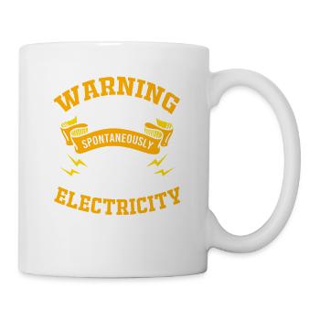 Elektroingenieur Elektriker Elektrotechnik - Tasse - Weiß - Rechts