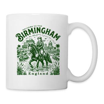 The Welcome To Birmingham England British City - Tasse - Weiß - Rechts