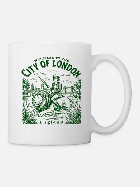 Welcome To City Of London England - Tasse - Weiß