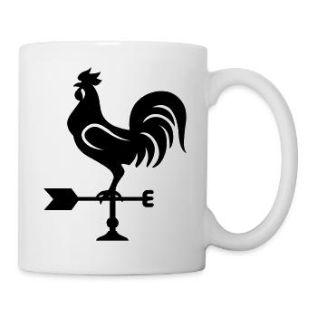 Wetterhahn - Tasse - Weiß - Rechts
