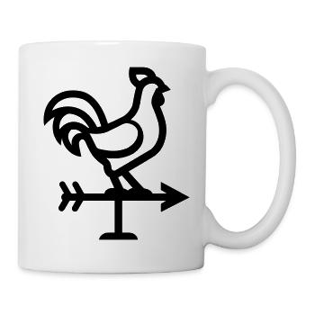 Wetterhahn - Tasse - Weiß - Rechts