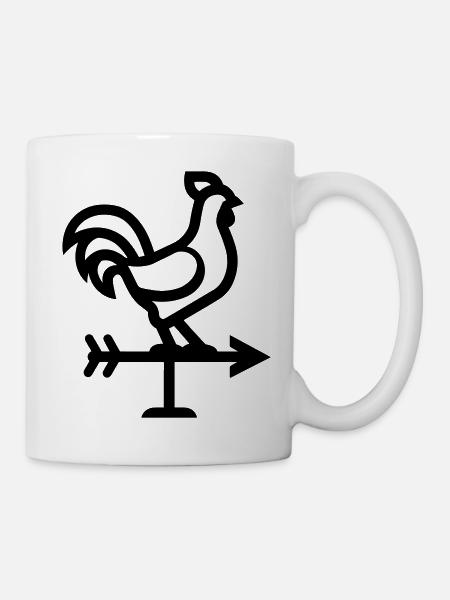 Wetterhahn - Tasse - Weiß