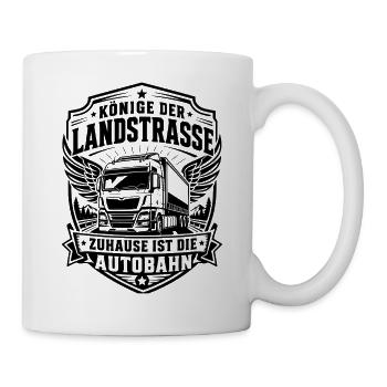 Trucker Landstraße - Tasse - Weiß - Rechts