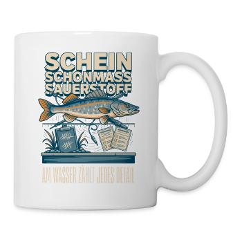 Am Wasser zählt jedes Detail Forelle - Tasse - Weiß - Rechts