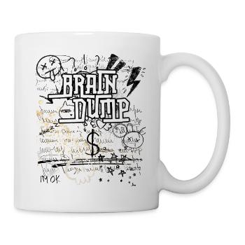 BrainDump Graffiti Doodle - Tasse - Weiß - Rechts