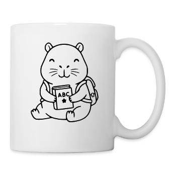 Süßes Capybara-Zurück-an-die-Schule-Geschenk - Tasse - Weiß - Rechts