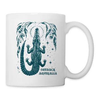 Australien Krokodil Wildnis - Tasse - Weiß - Rechts