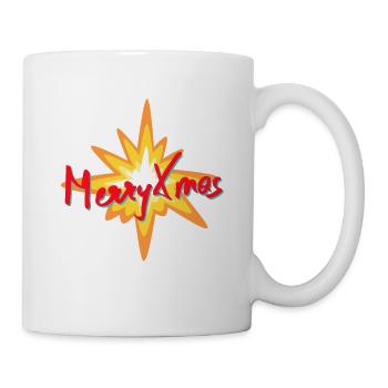 Explosives Xmas Schrift - Tasse - Weiß - Rechts