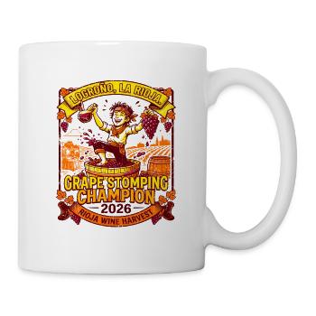 Grape Stomping Champion Logroño La Rioja 2026 - Tasse - Weiß - Rechts