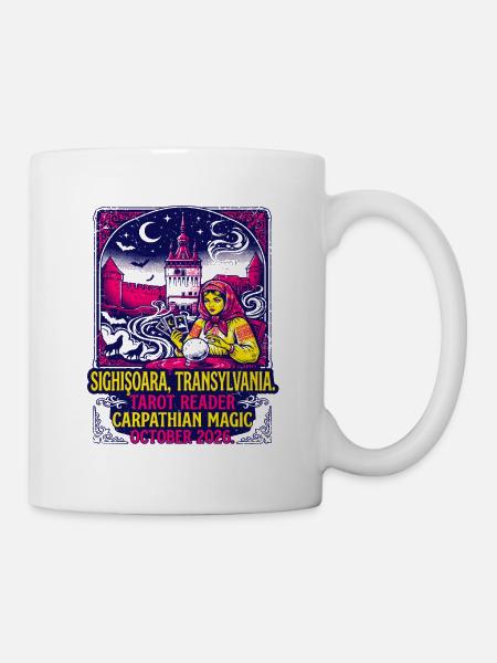 Sighișoara Transylvania Tarot Reader Carpathian - Tasse - Weiß