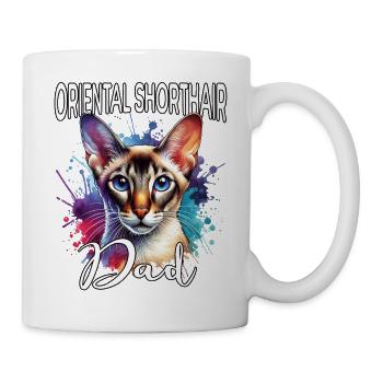 Orientalisch Kurzhaar Papa - Tasse - Weiß - Rechts