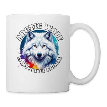 Lustige Polarwolf Sprüche - Tasse - Weiß - Rechts