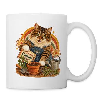 Katzenminze-Gärtner - Tasse - Weiß - Rechts