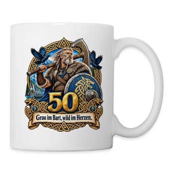 50.Geburtstag - Tasse - Weiß - Rechts
