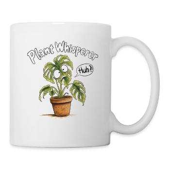 Pflanzenflüsterer I Lustiger Pflanzen Spruch Humor - Tasse - Weiß - Rechts