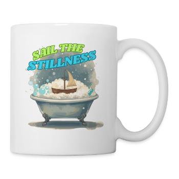 Segel der Stille - Tasse - Weiß - Rechts