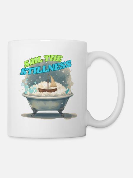 Segel der Stille - Tasse - Weiß
