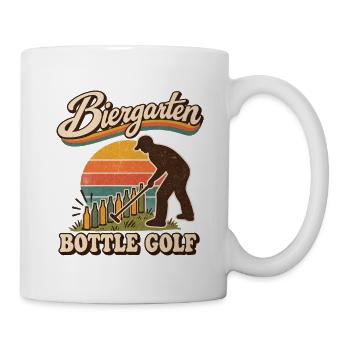 Biergarten Bottle Golf Retro - Tasse - Weiß - Rechts