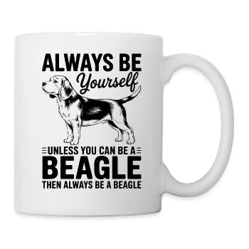 Beagle Spruch Hundebesitzer Lustig Beagle Geschenk - Tasse - Weiß - Rechts