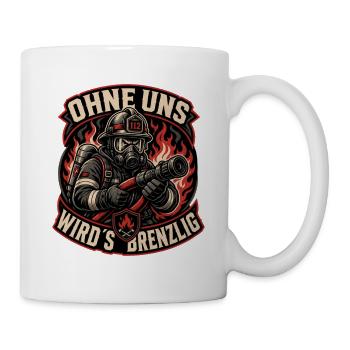 Feuerwehr - Tasse - Weiß - Rechts