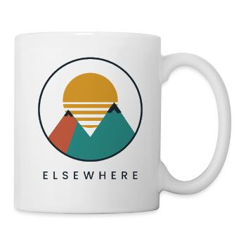 Elsewhere – Retro Mountain Sunset - Tasse - Weiß - Rechts