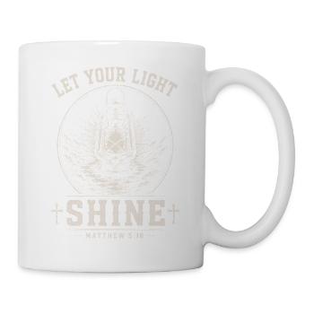 Lass dein Licht scheinen - Tasse - Weiß - Rechts
