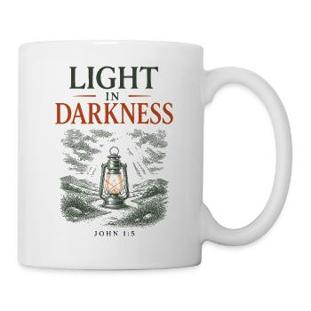 Licht in der Dunkelheit - Tasse - Weiß - Rechts