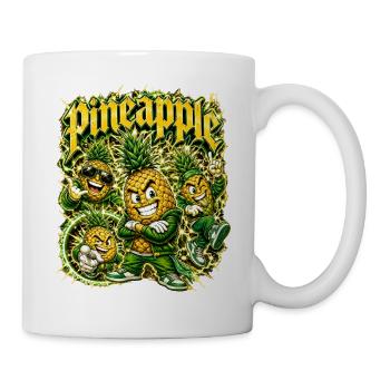 Ananas - Tasse - Weiß - Rechts